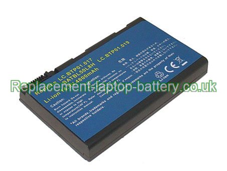 14.8V ACER BATBL50L8L Battery 4800mAh
