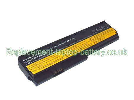 Lenovo IBM FRU 42T4538, ASM 42T4539, Thinkpad X200 Series Battery