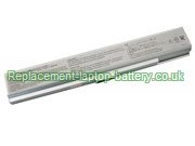 Asus 90-N901B1000, A42-W1, W1, W1000 Series Battery 4400mAh 14.8V 8-Cell