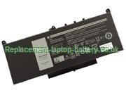 Replacement Laptop Battery for  55WH Dell J60J5, 242WD, Latitude E7270, R1V85, 