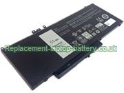 Replacement Laptop Battery for  51WH Dell 8V5GX, Latitude E3450 Series, Latitude E3550 Series, RYXXH, 