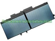 Replacement Laptop Battery for  68WH Dell X77XY, Inspiron 7791 2-in-1, WJDPW, Latitude 5500, 