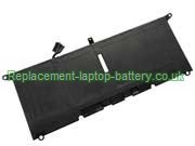 Replacement Laptop Battery for  52WH Dell DXGH8, Inspiron 7390, XPS 13 9380 2019, 0H754V, 