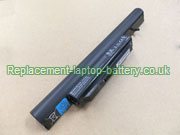 Replacement Laptop Battery for  4400mAh HASEE A560P, K580P, K580S, 