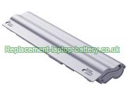 Sony VGP-BPS14/S, VGP-BPS14/B VAIO TT Series Battery 6 Cell Silver