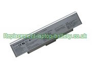 Sony VGP-BPS9, VGP-BPS9/S, VGP-BPS9A/B, VAIO VGN-AR CR NR Series Replacement Laptop Battery 5200mAh Silver