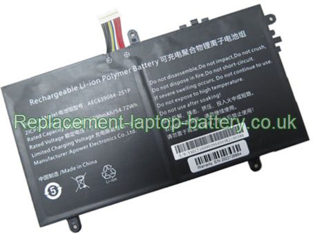 Replacement Laptop Battery for  7200mAh Long life OTHER AEC639084-2S1P,  