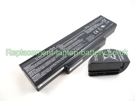 Replacement Laptop Battery for  4800mAh Long life ASUS N73G, N73JQ, N73SN, X77 Series,  