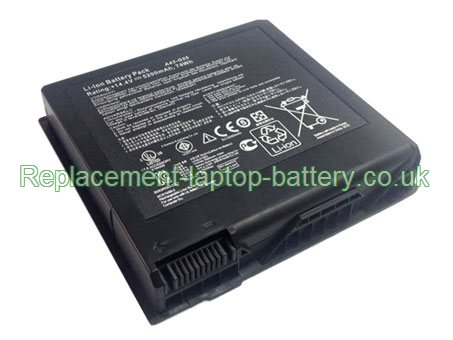Replacement Laptop Battery for  5200mAh Long life ASUS A42-G55, G55VM Series, G55 Series, G55VW Series,  