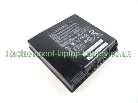 Replacement Laptop Battery for  5200mAh Long life ASUS A42-G74, G74JH Series, G74 Series, G74SX Series,  