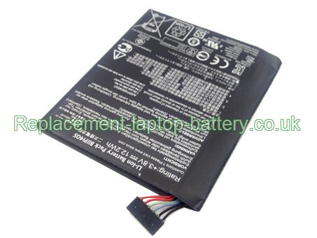 Replacement Laptop Battery for  3200mAh Long life ASUS MeMO Pad 7 ME70CX K01A, MeMO Pad 7 ME70CX, B11P1405,  