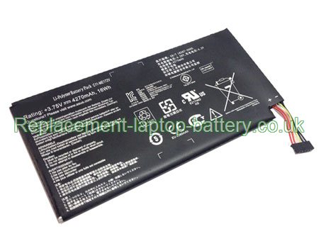 Replacement Laptop Battery for  16WH Long life ASUS C11-ME172V, Fonepad 7in phablet ME371MG, Memo Pad ME172V,  