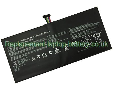 7.4V ASUS C21-TF810CD Battery 25WH