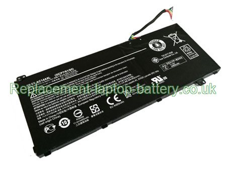 11.4V ACER Aspire V15 Nitro VN7-591G Battery 51WH