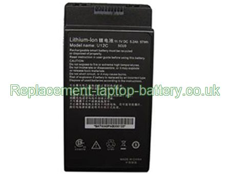 Replacement Laptop Battery for  5200mAh Long life TWINHEAD U12C SCUD,  