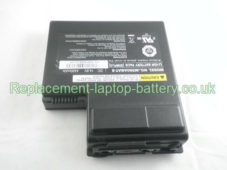 Replacement Laptop Battery for  4400mAh Long life CLEVO M560BAT-8, M560ABAT-8, M560 Series, 87-M56AS-4D4,  