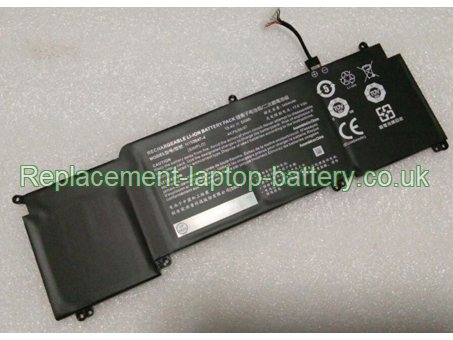 Replacement Laptop Battery for  54WH Long life CLEVO N150BAT-4, N152ZU,  