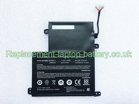 Replacement Laptop Battery for  38WH Long life CLEVO NF50BAT-3, 6-87-N50VS-31E00,  