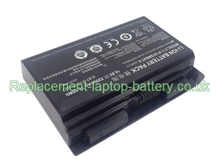Replacement Laptop Battery for  5200mAh Long life CLEVO 6-87-P157S-4272, P177SM-A, P157SM-A, P157SMBAT-8,  