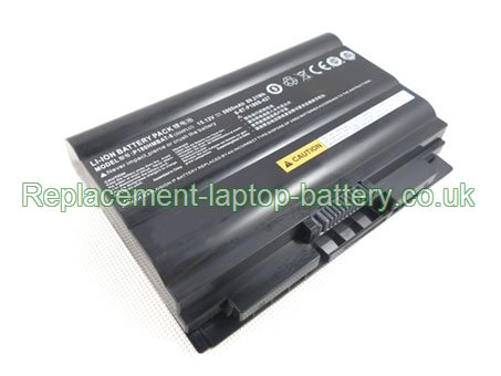 Replacement Laptop Battery for  5900mAh Long life CLEVO P180HMBAT-8, 6-87-P180S-427,  