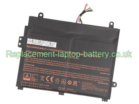 Replacement Laptop Battery for  62WH Long life SCHENKER Key 16,  