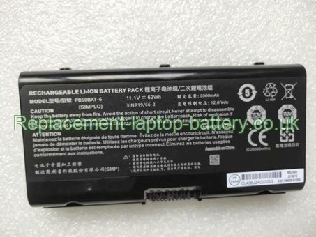 Replacement Laptop Battery for  62WH Long life SCHENKER XMG Pro 15, XMG Pro 17, XMG Apex 15,  