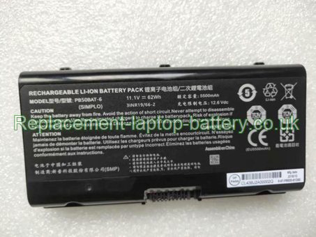 11.1V CLEVO PB51RF Battery 62WH