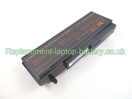 Replacement Laptop Battery for  2200mAh Long life CLEVO TN120 Series, 6-87-T12RS-4DF1, TN120RBAT-4, 6-87-T121S-4UF,  