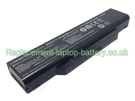 Replacement Laptop Battery for  5600mAh Long life CLEVO 6-87-W130S-4D7, W130HUBAT-6,  