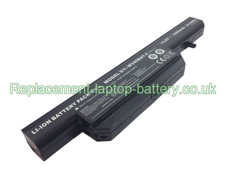 Replacement Laptop Battery for  2200mAh Long life CLEVO W340BAT-4, 6-87-W345S-4WF2,  