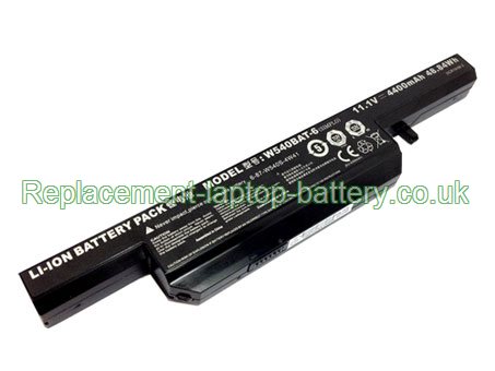 Replacement Laptop Battery for  4400mAh Long life CLEVO W540BAT-6, W540, W540eu, W550SU,  