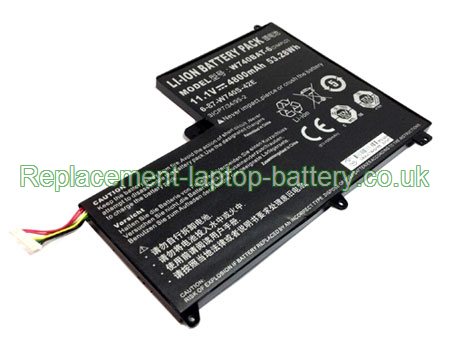 11.1V CLEVO W740SU Battery 4800mAh