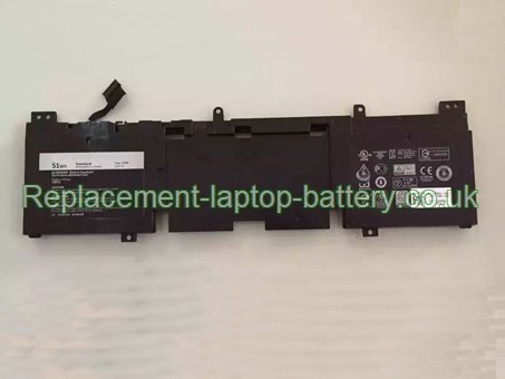 Replacement Laptop Battery for  62WH Long life Dell Alienware 13 R2, N1WM4, 2VMGK,  