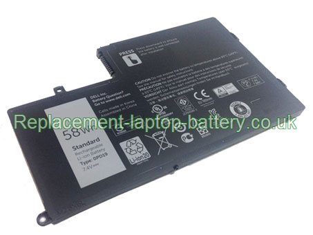 Replacement Laptop Battery for  58WH Long life Dell Inspiron 5547, Latitude 3550, TRHFF, Inspiron 5443,  