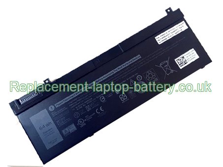 Replacement Laptop Battery for  64WH Long life Dell 5TF10, Precision 7330, 0WMRC77I, NYFJH,  