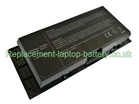 Replacement Laptop Battery for  6600mAh Long life Dell 97KRM, PG6RC, Precision M4600 Mobile Workstation(New model), KJ321,  