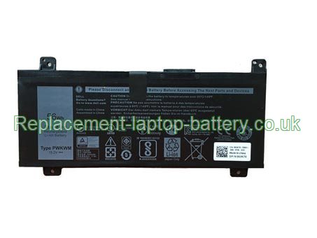 Replacement Laptop Battery for  56WH Long life Dell PWKWM, Inspiron 14-7466, Inspiron 14-7467,  