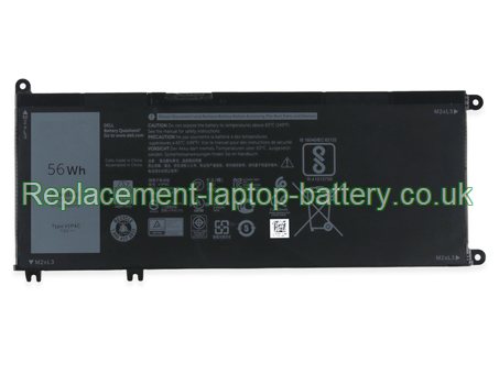 Replacement Laptop Battery for  56WH Long life Dell V1P4C, Inspiron 7486, FMXMT, Chromebook 3380,  