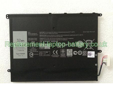 Replacement Laptop Battery for  32WH Long life Dell YN6W9,  