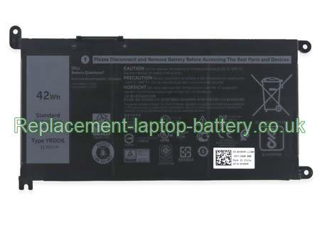 11.4V Dell YRDD6 Battery 42WH