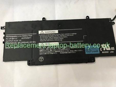 Replacement Laptop Battery for  45WH Long life NEC PC-VP-BP117,  