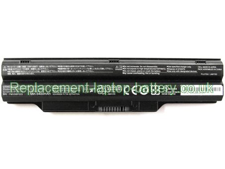 Replacement Laptop Battery for  5400mAh Long life FUJITSU FMVNPB223, LifeBook SH782 Series, FPCBP390, FPCBP393,  