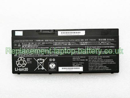 Replacement Laptop Battery for  51WH Long life FUJITSU LifeBook T938, LifeBook T939 Series, LifeBook U757, LifeBook U748,  