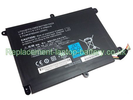 Replacement Laptop Battery for  25WH Long life FUJITSU  FPB0316,  