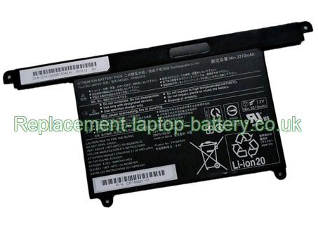 Replacement Laptop Battery for  25WH Long life FUJITSU  LifeBook U939X, FPB343S, LifeBook U939/A, FPB0343S,  