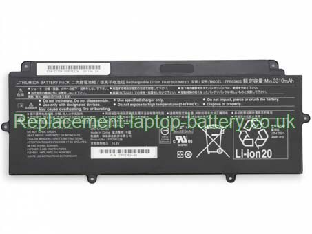 Replacement Laptop Battery for  50WH Long life FUJITSU FPCBP536, CP730401-01, LifeBook U937, Lifebook U939,  