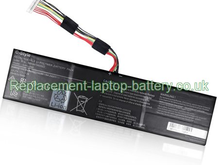 Replacement Laptop Battery for  6200mAh Long life GETAC 541387460003, 541387460005,  