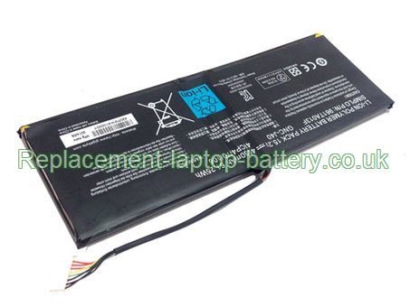 Replacement Laptop Battery for  4030mAh Long life GIGABYTE GNC-J40, P34W v5 Xotic PC Edition, 916TA013F, P34W v5,  