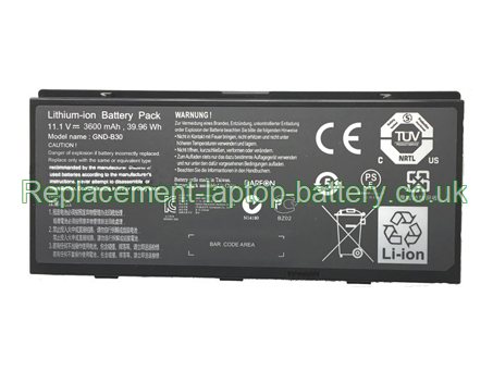 Replacement Laptop Battery for  3600mAh Long life OLIVETTI GND-B30,  