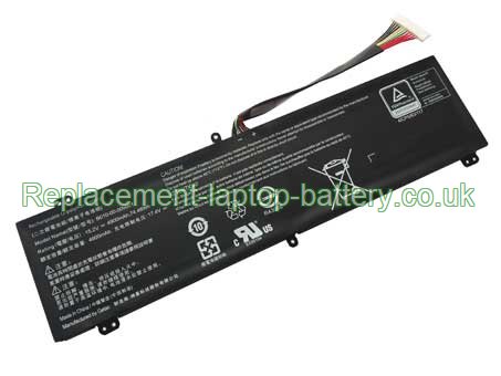 Replacement Laptop Battery for  4900mAh Long life GETAC B010-00-000005, SC17 Xotic PC Edition, B010-00-000001, EVGA SC17,  